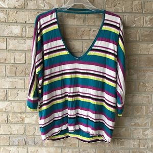 TORRID Striped Bat Sleeve Top Vanity Size 1 - 1X